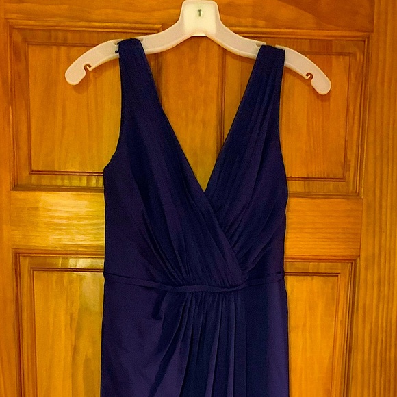 David’s Bridal chiffon marine bridesmaids as 4 - Picture 2 of 8